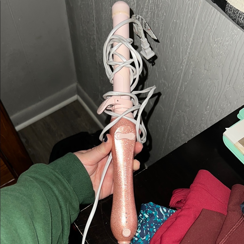 Pink Glitter Curling Iron